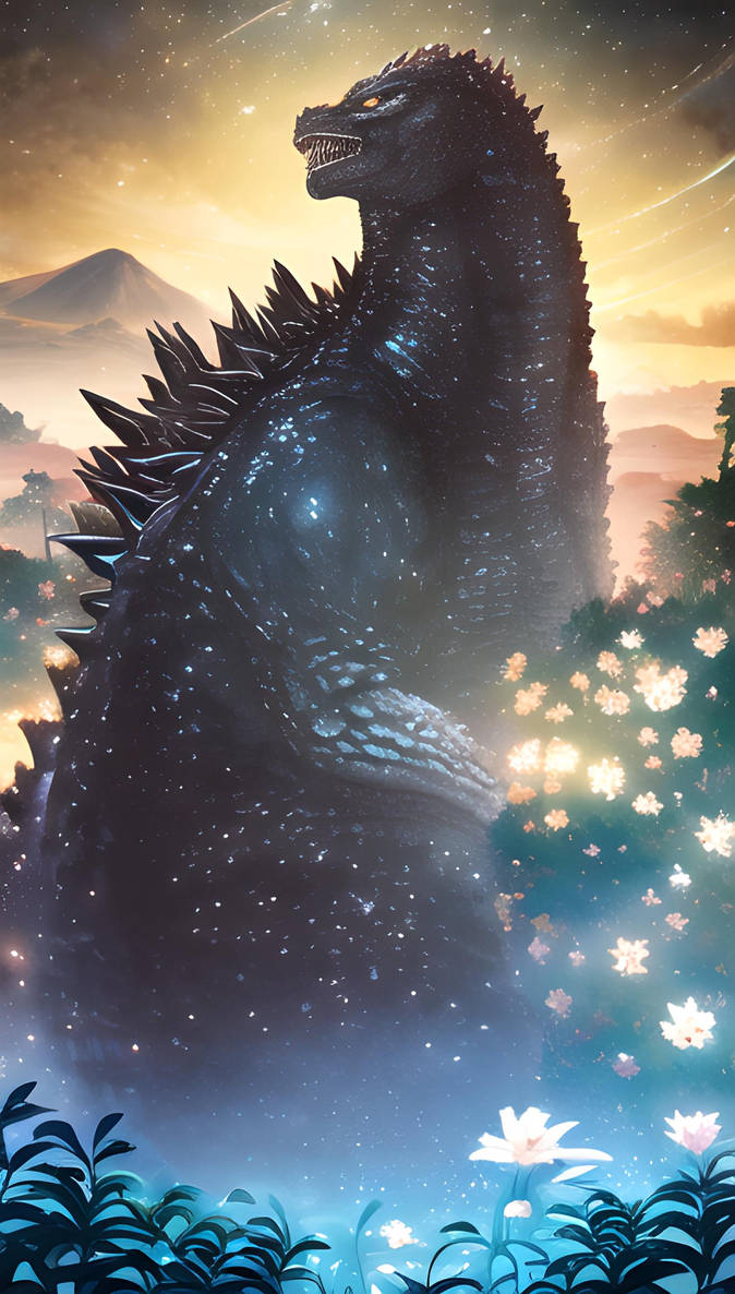 Spring Godzilla Godzilla garden by IshiroTanaka on DeviantArt