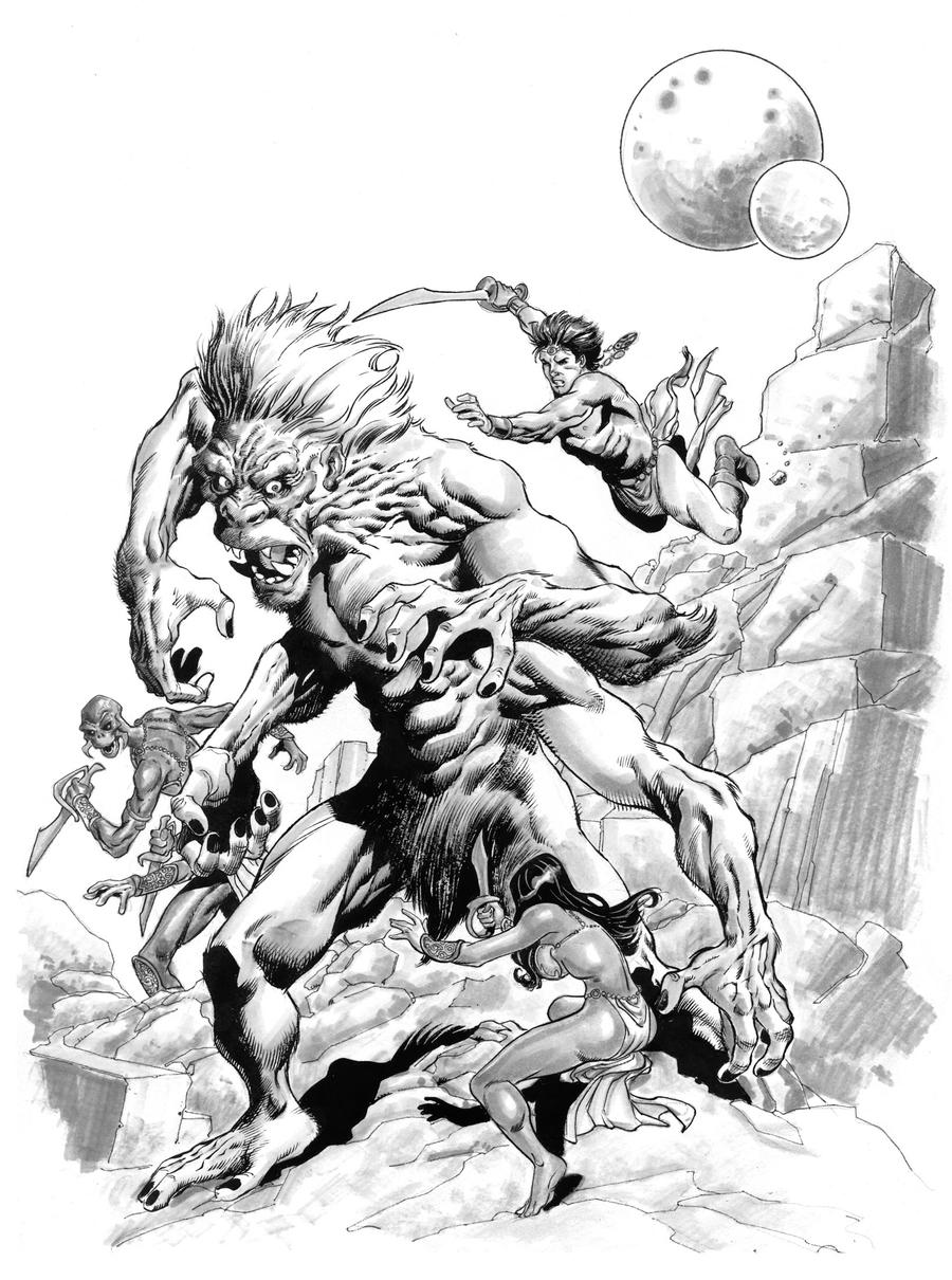 John Carter and the White Ape by aaronlopresti