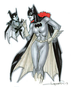 Batgirl scolds Batmite