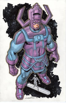 Galactus and the Silver Surfer Commission