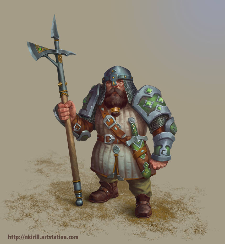 Pollaxe Dwarf by yoggurt on DeviantArt