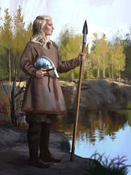 Viking Shieldmaiden photo study