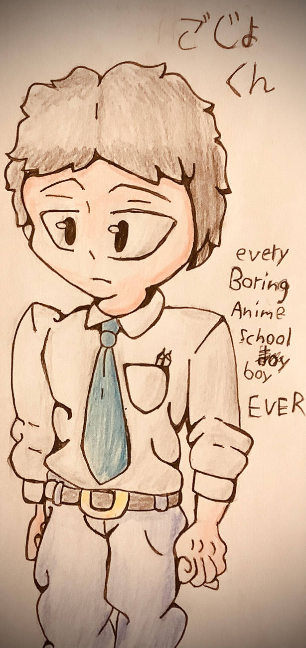 Boring anime character by JoshysConceptArt1323 on DeviantArt