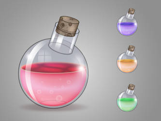 Simple potion bottle
