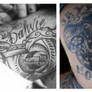 Jayy and Dahvie's tattoo's of eachothers names