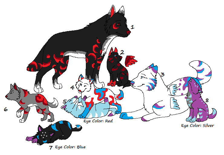 Wolf Family Adoptables 1