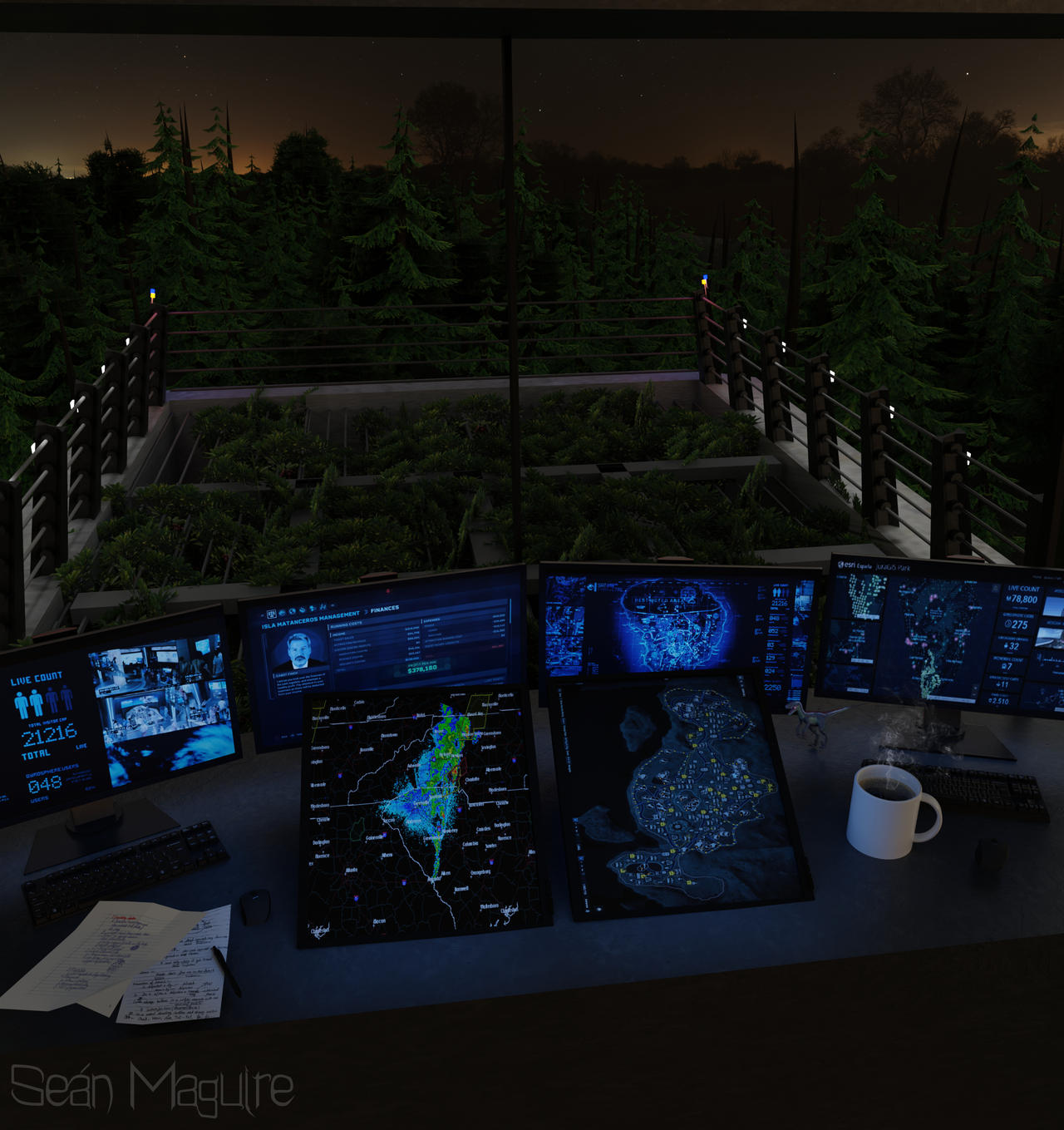 Jurassic World Paddock Control Room By DrXyphe On DeviantArt jurassic-world-paddock-control-room-by-drxyphe-on-deviantart