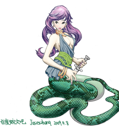Anime snake lady Anime snake lady