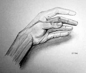 Left hand (pencil drawing)