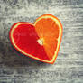 heart shaped orange