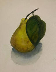 watercolor pear