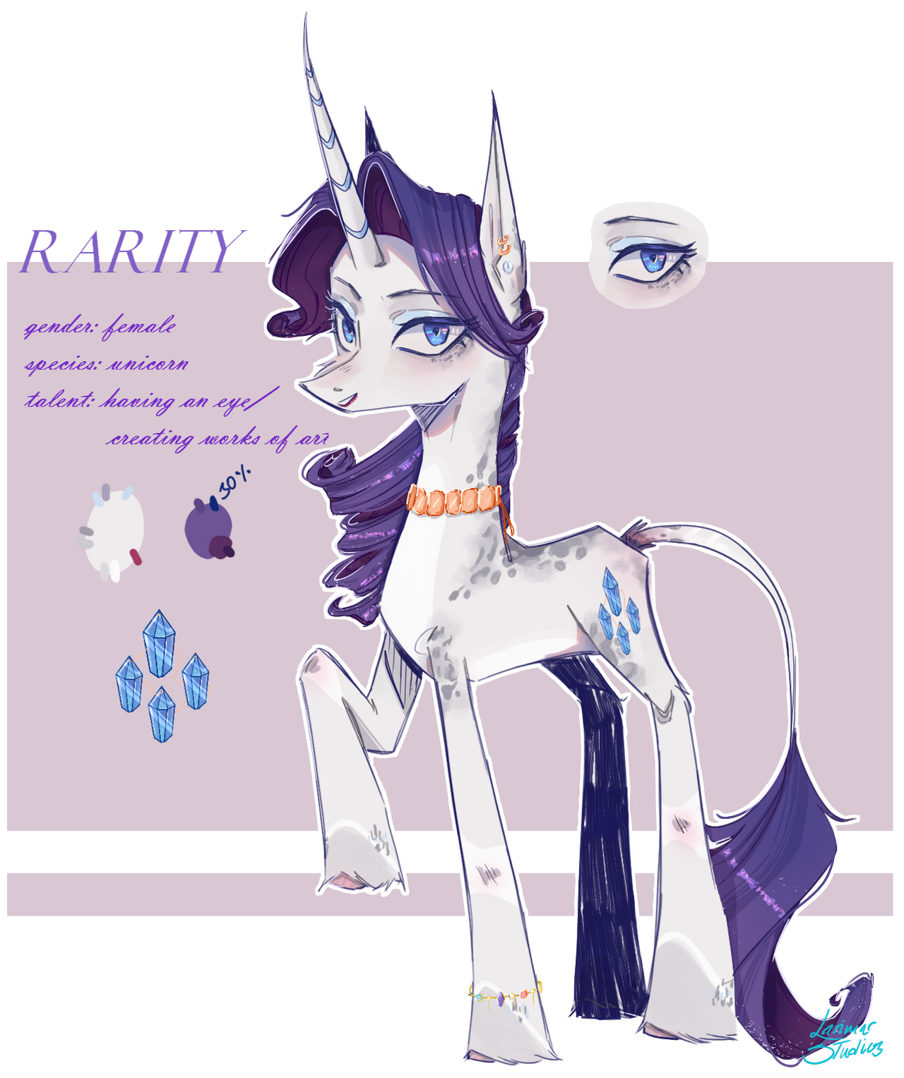 Deviantart Future Rarity Rarity Redesign by Larimar-Studios on DeviantArt