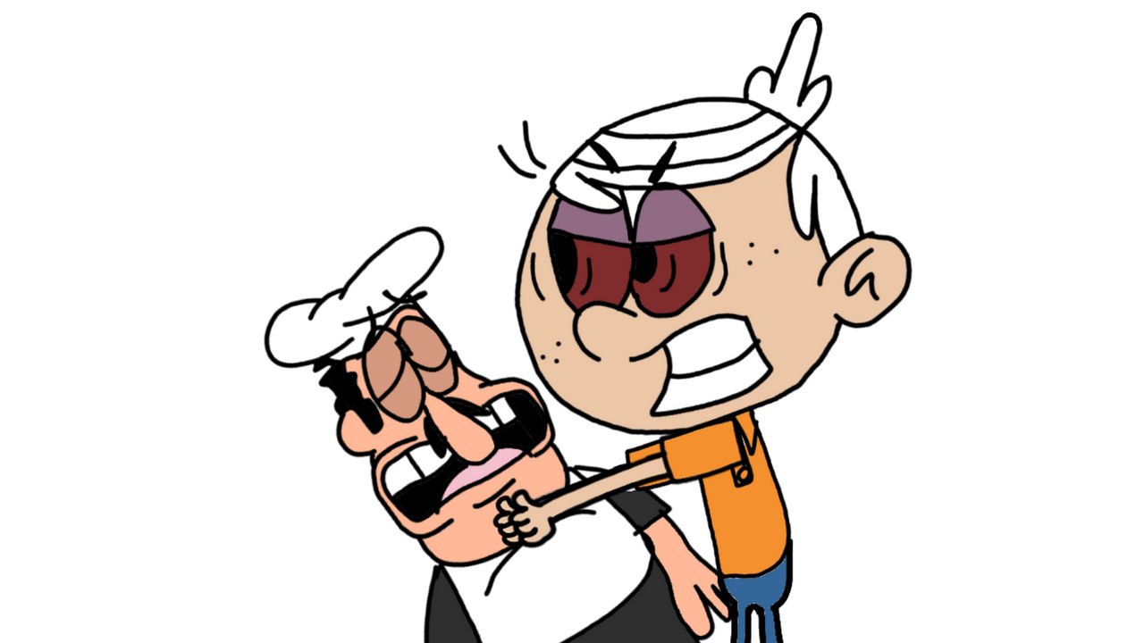 Lincoln Loud strangling Peppino by TheToonsOfJosh on DeviantArt