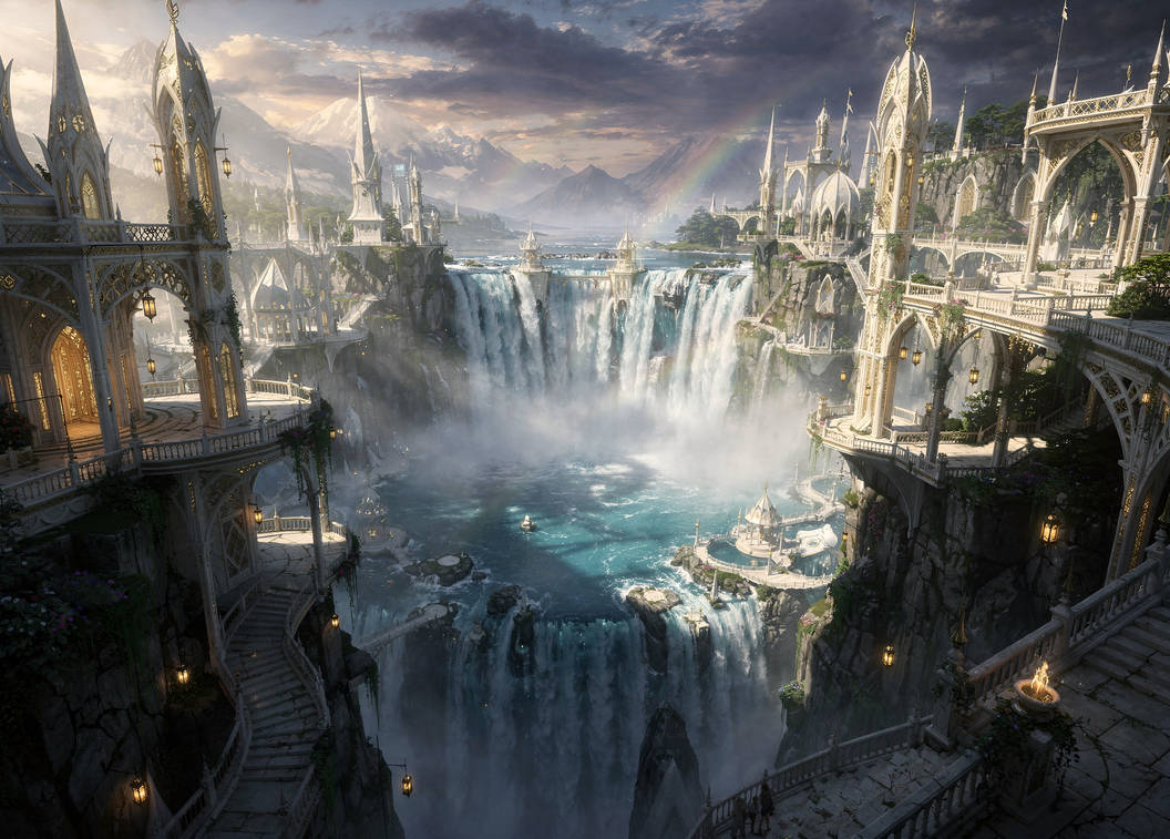 The Waterfall City By MoonlitMysteries On DeviantArt the-waterfall-city-by-moonlitmysteries-on-deviantart