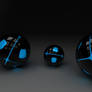 Black Glowing Balls