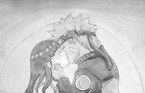 Desenhando Naruto & Hinata Se Beijando, How to Draw 