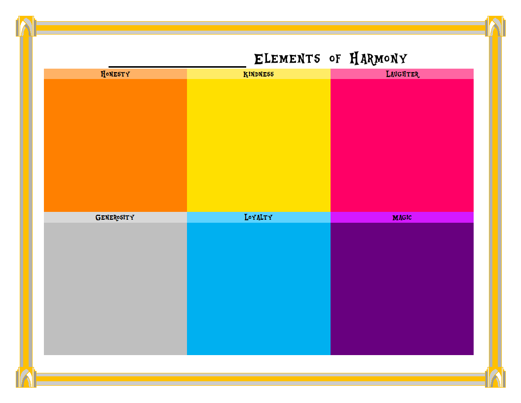 Elements of Harmony Meme BLANK