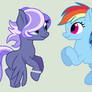 Wave Rider and Rainbow Dash (Gift)