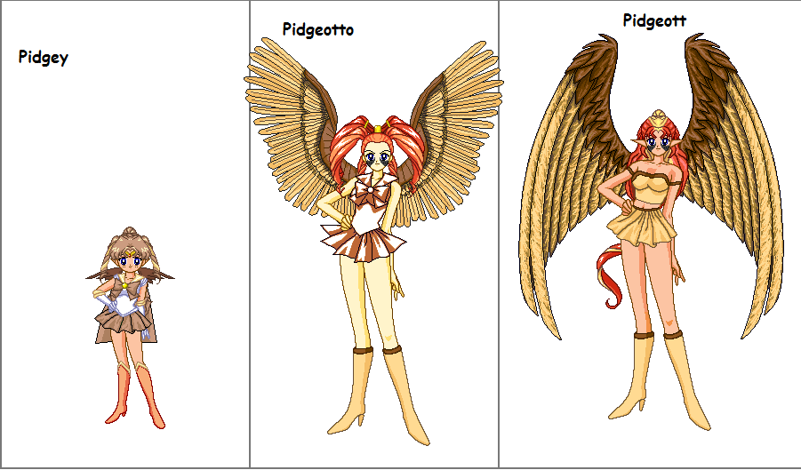 Pidgey senshi line