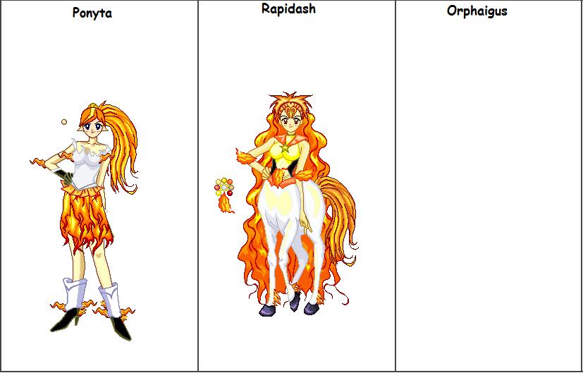 Ponyta senshi line