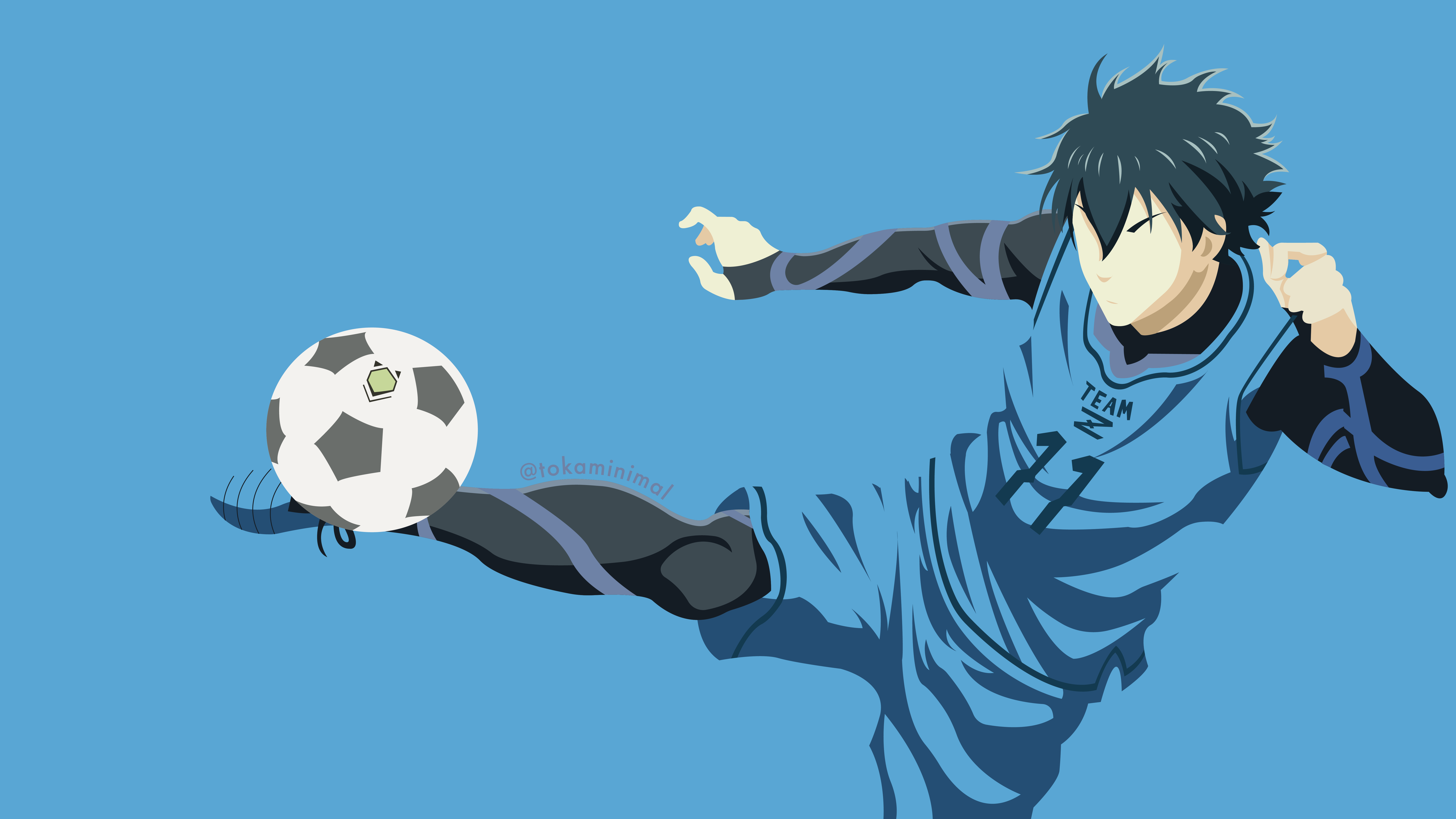 Yoichi Isagi - Blue Lock - Minimal by TokaMinimal on DeviantArt