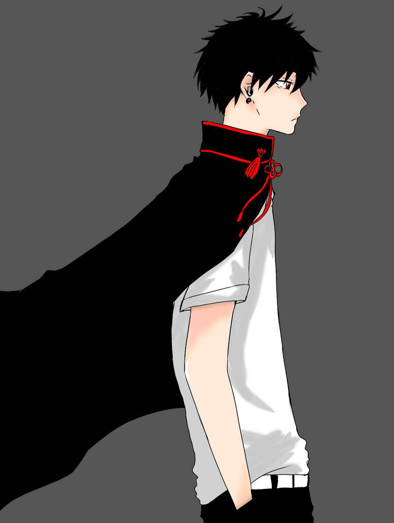 anime boy black haired by kokyuhon on DeviantArt