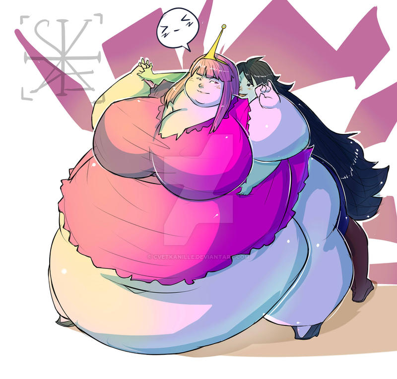 COMM Fat Princess Bubblegum and Marceline by cvetkanille on DeviantArt.