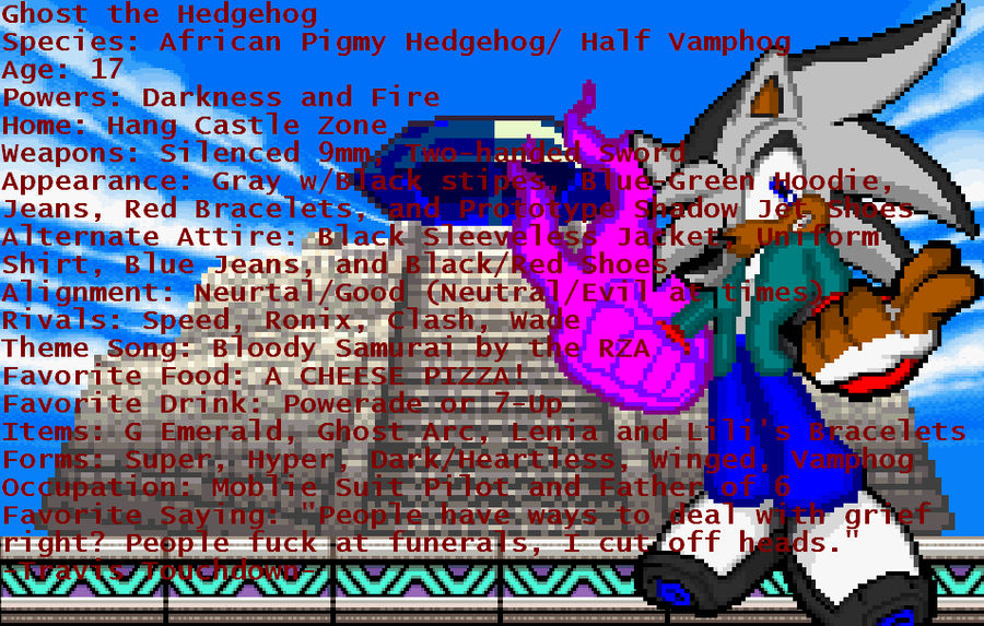 Ghost's Bio Card by GhosttheHedgehog12 on DeviantArt
