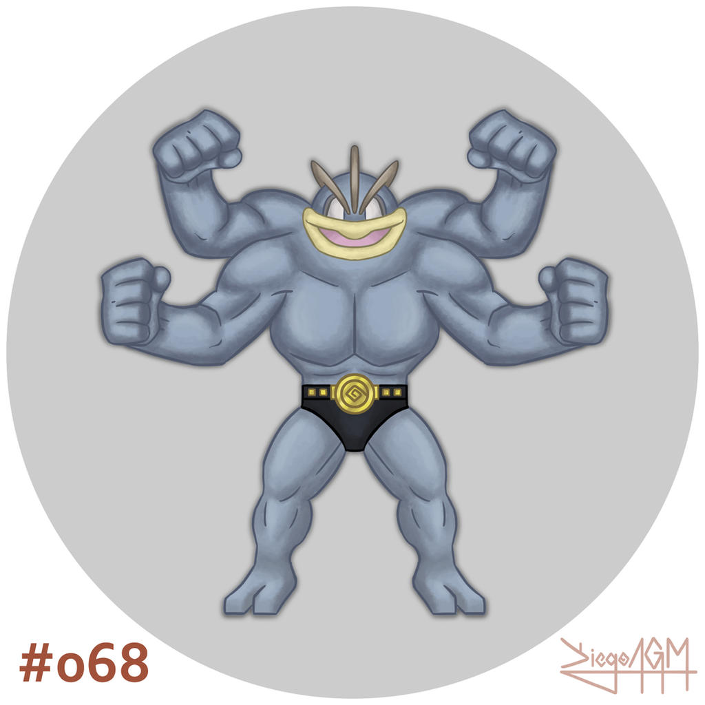 068 - Machamp by DiegoAGM on DeviantArt