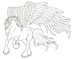 Pegasus Lineart