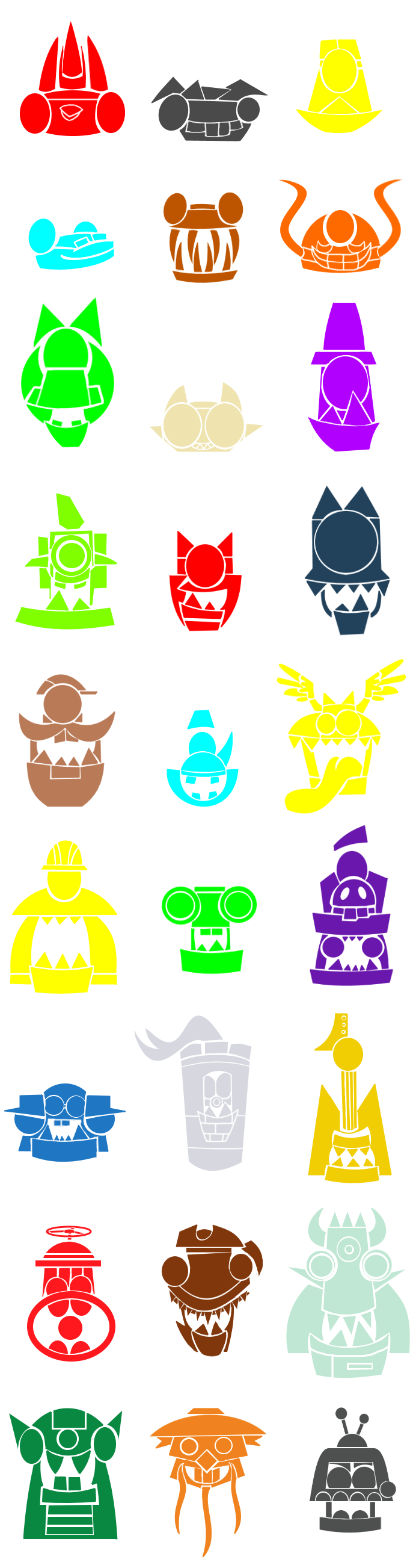 Mixels Markers Mxls: Series 1-9 Face Marks (AKA Mixels 6th B-Day) by FlainStorm on ...