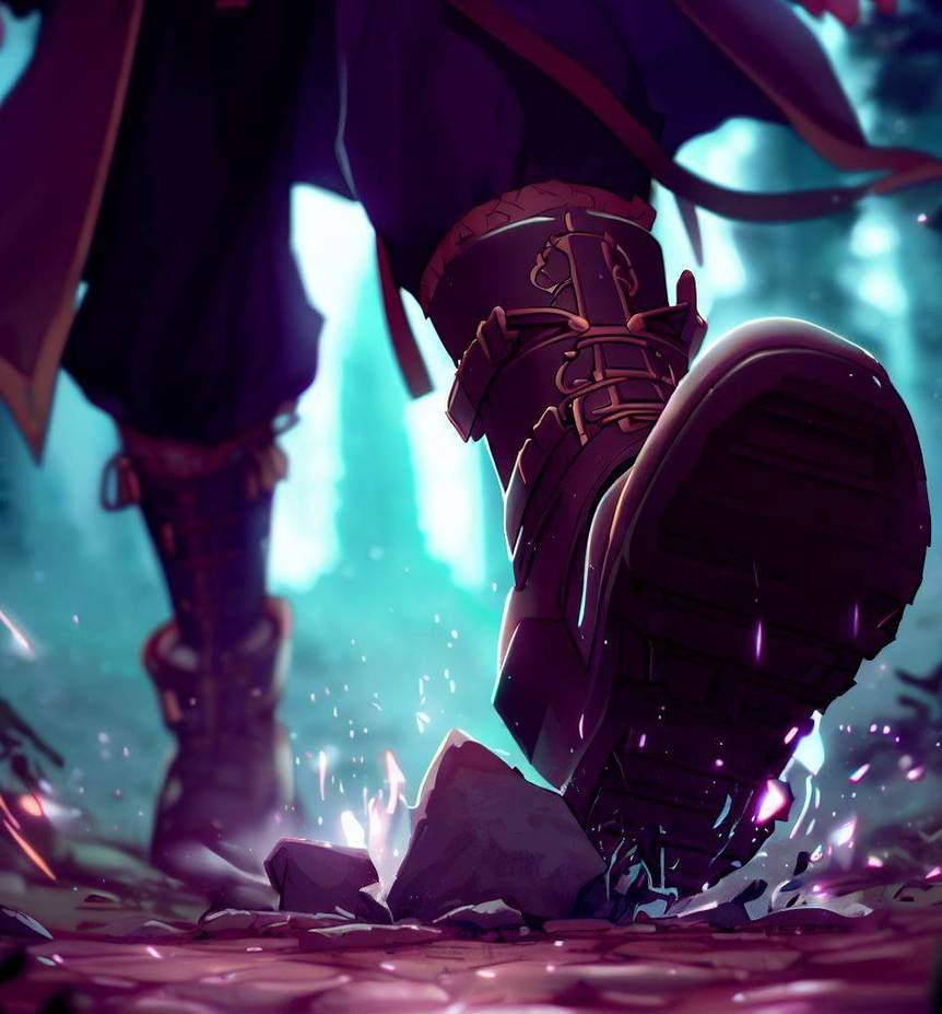Boots stomping on the wet ground by Aryarn on DeviantArt
