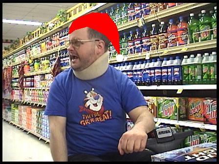 Tourette's Guy with Santa Hat