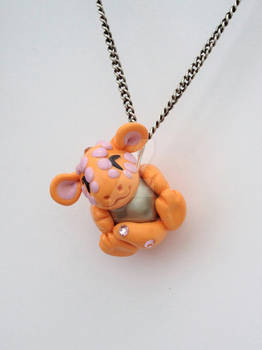 Orange Dragon Pendant