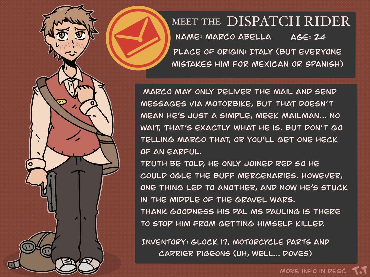 TF2 OC The Dispatch Rider (UPDATED) by TrainTracks1931 on DeviantArt