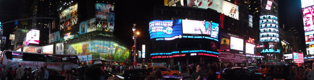 Panorama of Time Square