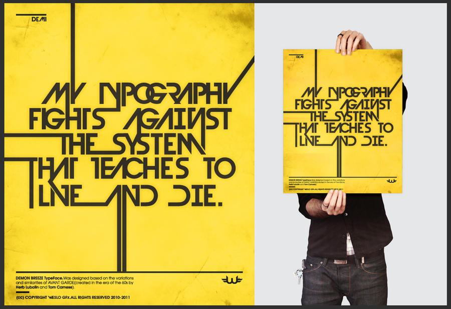 My TYPOGRAPHY...DEMI POSTER