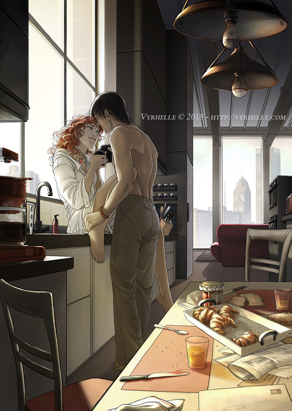 Coffee ritual by Vyrhelle-VyrL