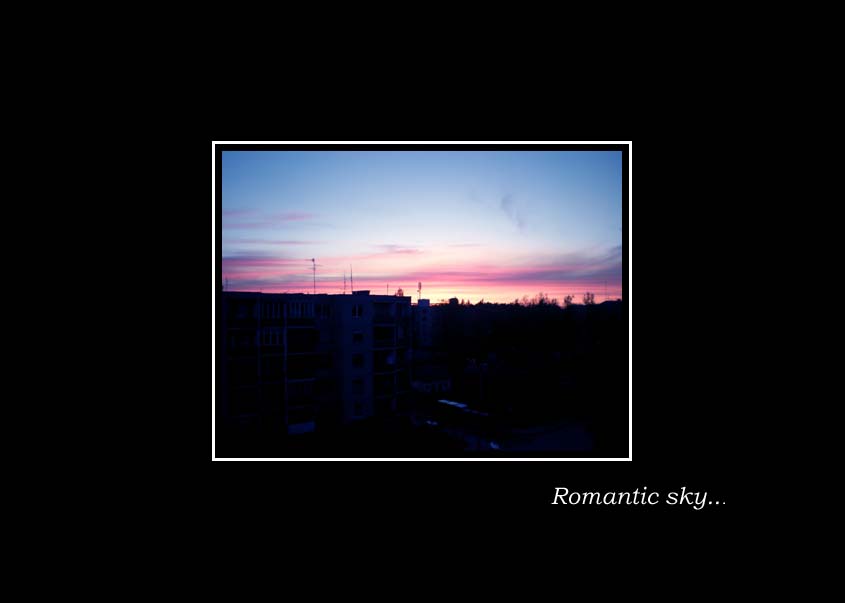 Romantic sky