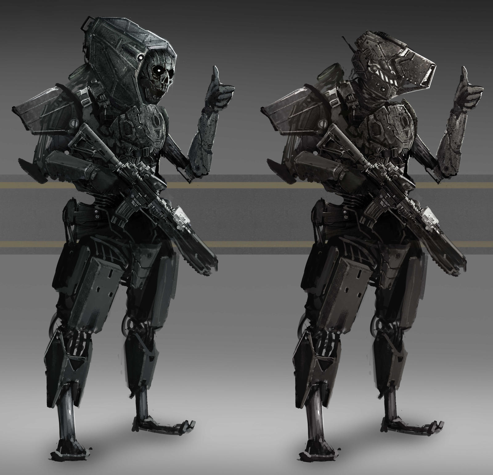 Combative Handroid Combat Androids by KAHsprin on DeviantArt