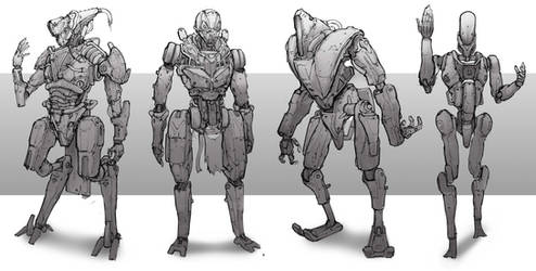 robot sketches