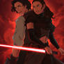 Dark!Rey and Smuggler!Ben