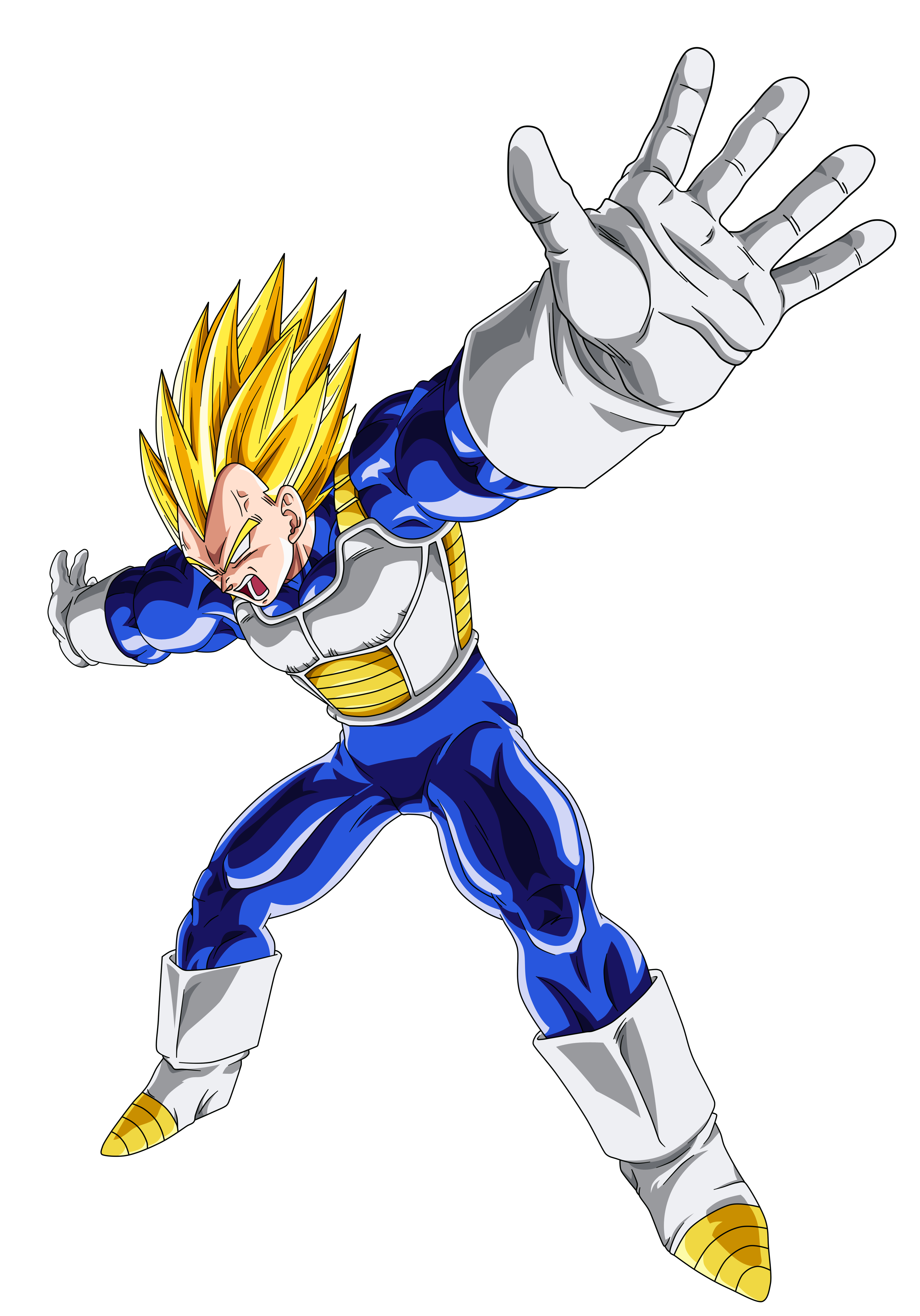 Vegeta SSJ Render Extraction, Dragonball Super Saiyan Vegeta illustration,  png