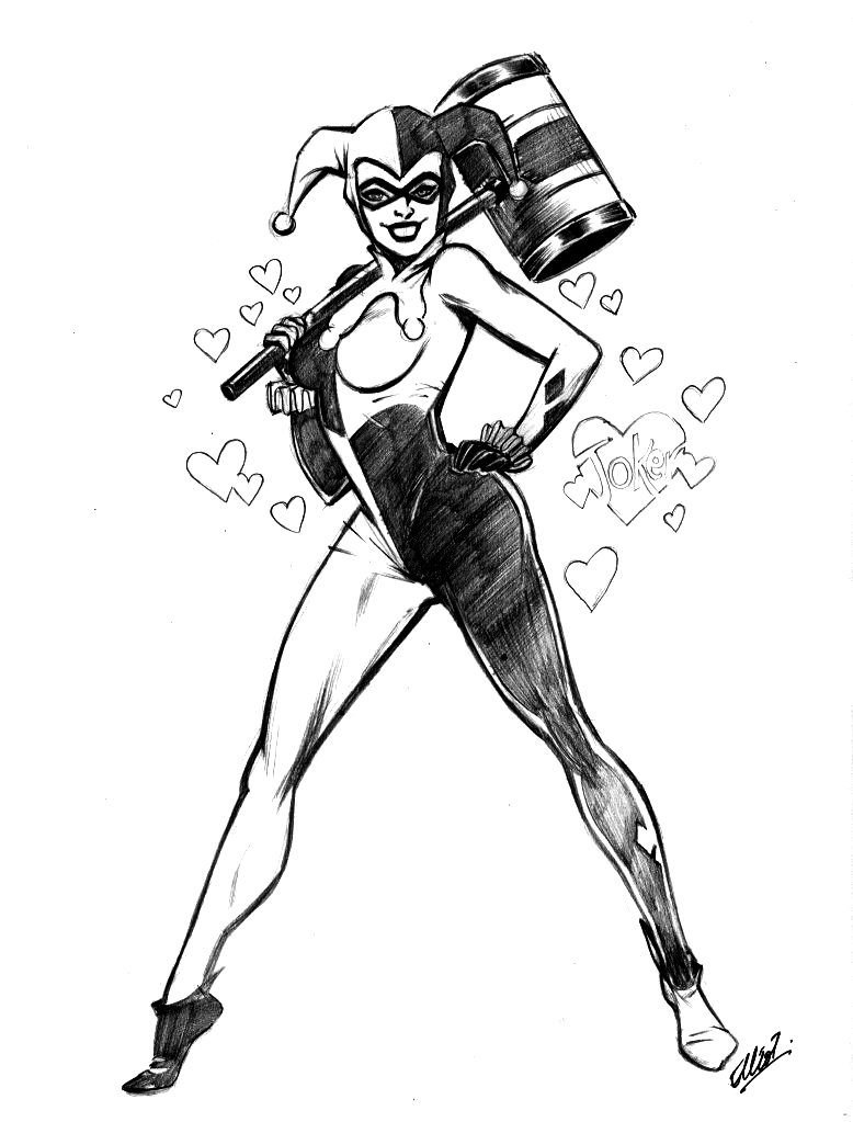 9x12 COMMISSION: HARLEY 2