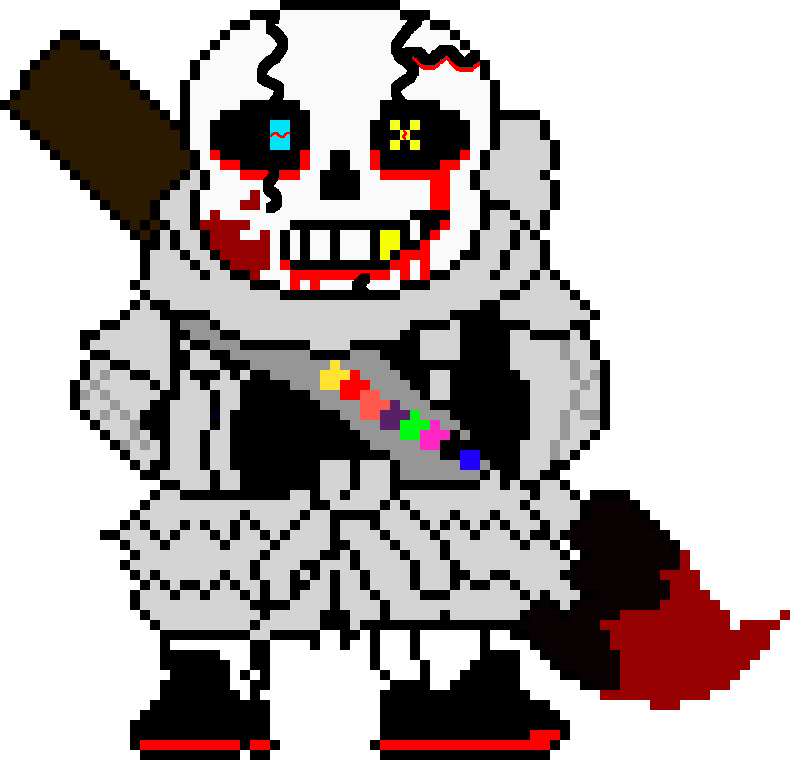 Ink!Sans battle sprite by GeorgTime on DeviantArt