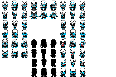 Underswap!Sans Battle Spritev2 by AndisDrawingHub on DeviantArt