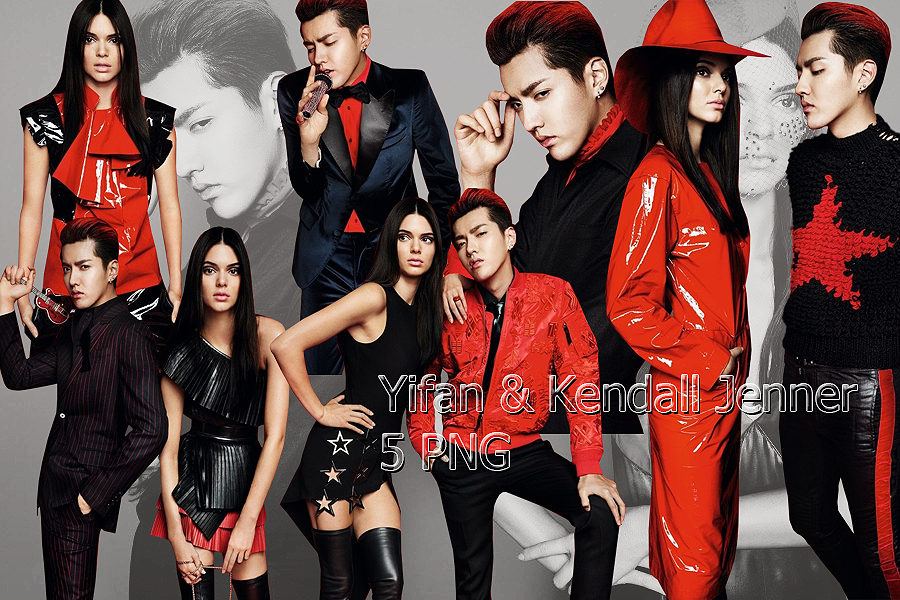 Yifan and Kendall Jenner PNG Pack {Vogue China}