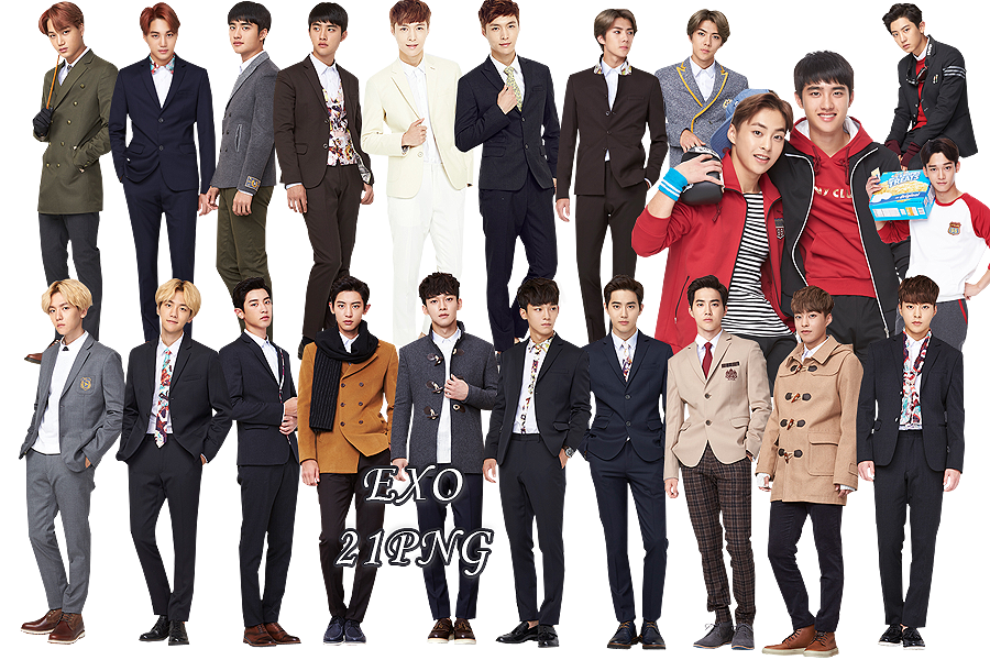 EXO PNG Pack {IVY Club 2015 Part.10}