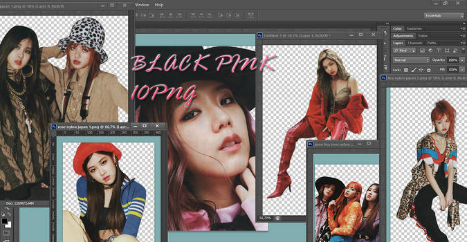 Black Pink PNG Pack {NYLON Japan}