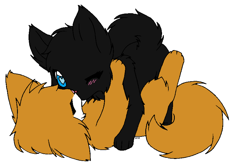 Ravenpelt X Foxclaw Kissing